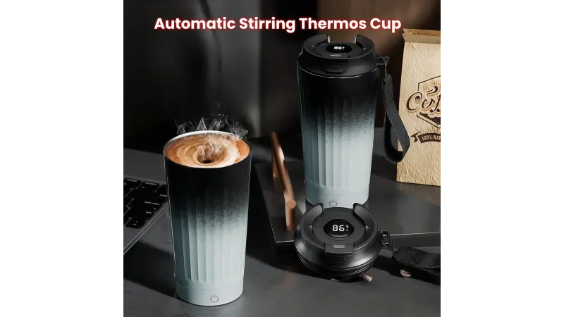 Experience Convenience and Efficiency with the ShinYue Automatic Stirring Thermos Cup