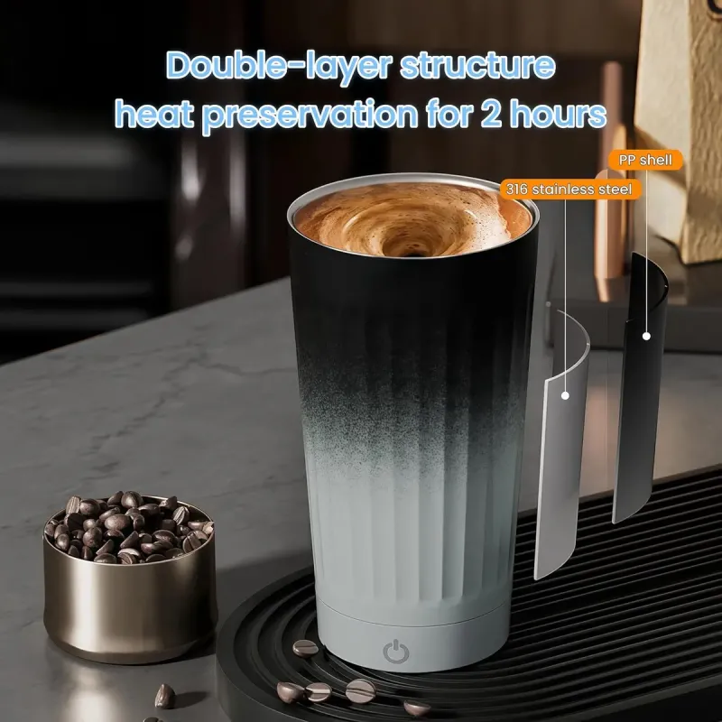 Automatic Stirring Thermos Cup Automatic Stirring Thermos Cup