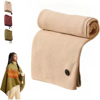 Portable Heated Shawl Blanket Portable Heated Shawl Blanket