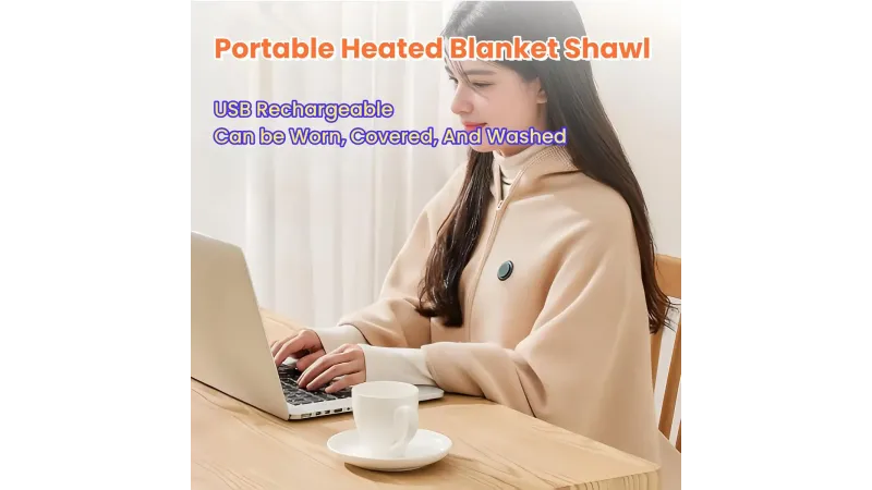 Embrace Warmth and Comfort with the ShinYue Portable Heated Shawl Blanket