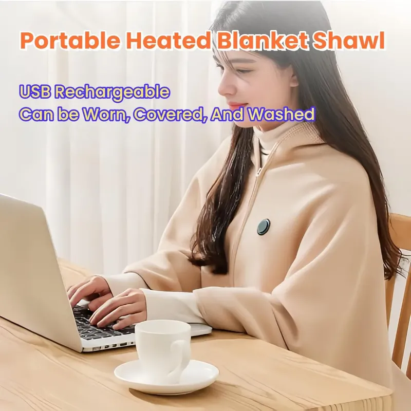 Portable Heated Shawl Blanket Portable Heated Shawl Blanket