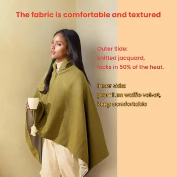 Portable Heated Shawl Blanket Portable Heated Shawl Blanket