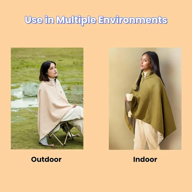 Portable Heated Shawl Blanket Portable Heated Shawl Blanket