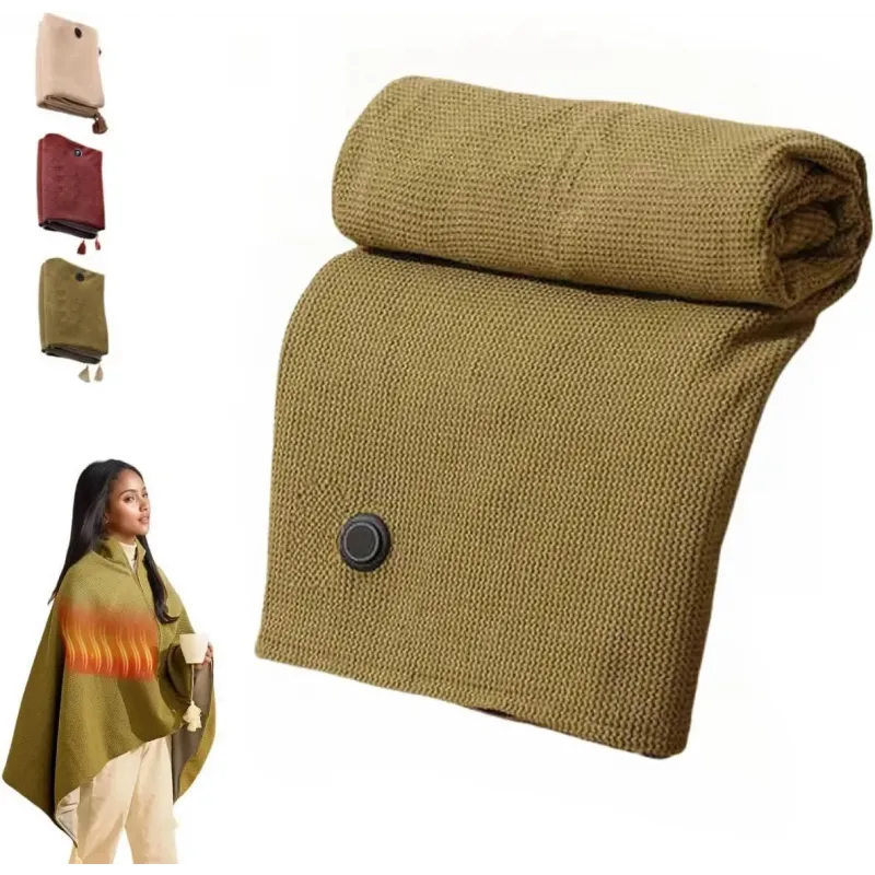 Portable Heated Shawl Blanket Portable Heated Shawl Blanket
